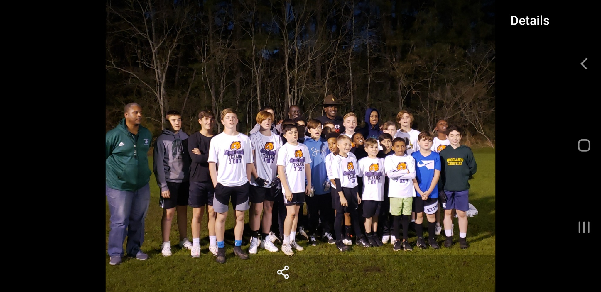 Darryl with young athletes